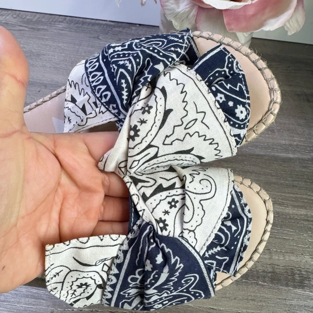 Manebi Espadrille Slides Womens size EU37/US6.5-7 $159 Anthropologie